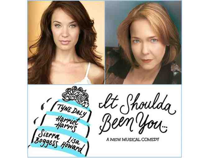 Backstage Champagne Toast with Harriet Harris and Sierra Boggess at IT SHOULDA BEEN YOU