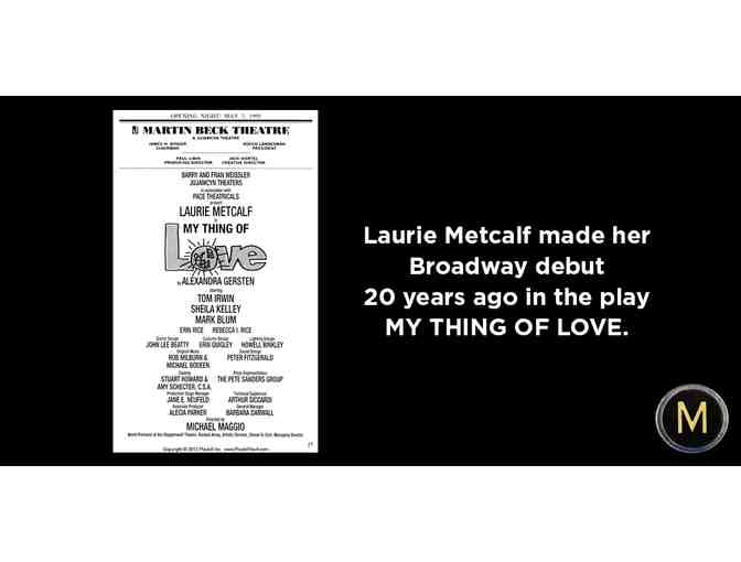 Backstage at MISERY with LAURIE METCALF
