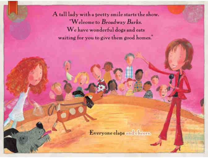 BERNADETTE PETERS meet-and-greet with Walk-On at BROADWAY BARKS!