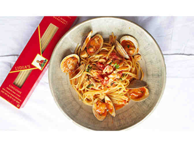 Signed Lidia Bastianich Cookbooks with Products from her Gourmet Line!