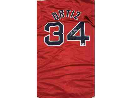 David Ortiz Boston Red Sox Autographed Baseball Jersey