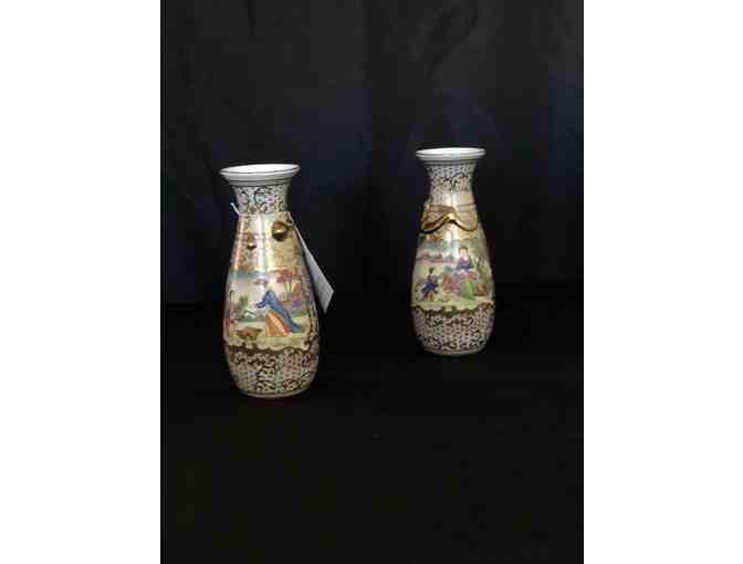 Arita porcelain vases (pair)