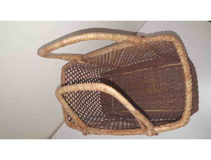 Rattan Woven Handheld Bag