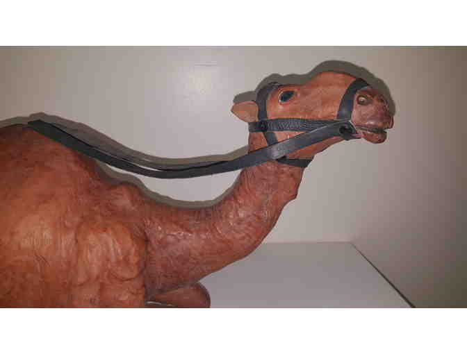 Handmade Reclining Leather Camel