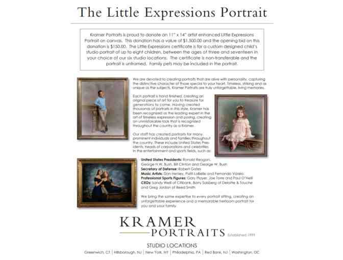 Kramer Portrait, Little Expressions (11' x 14')