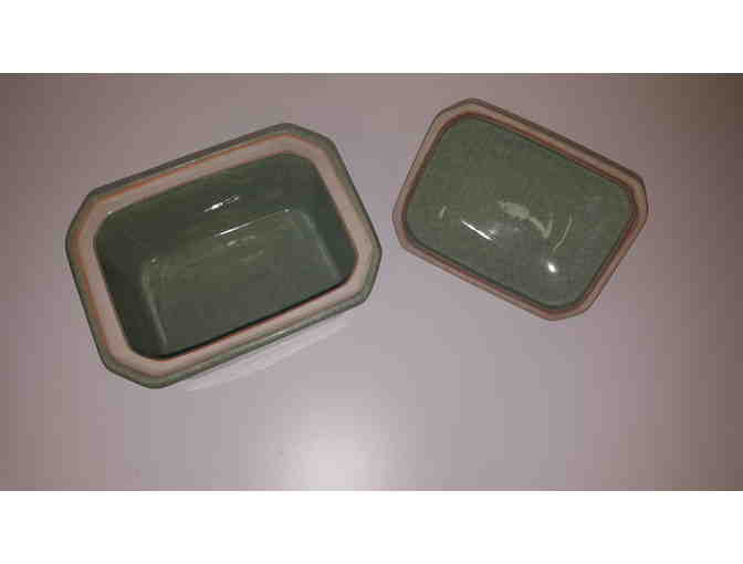 Celadon crackled covered box