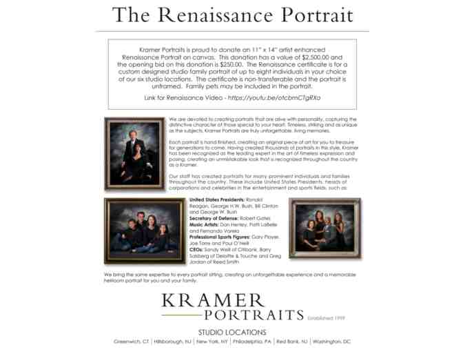 Kramer Portrait, Renaissance (11' x 14')