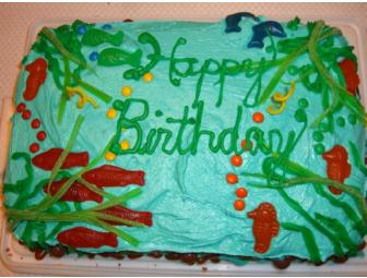 Homemade Custom Decorated Birthday Cake