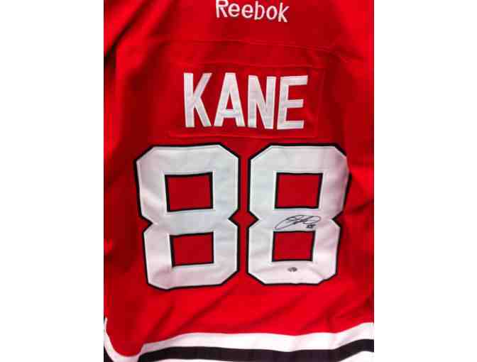 Autographed Patrick Kane or Jonathan Toews Stanley Cup Jersey