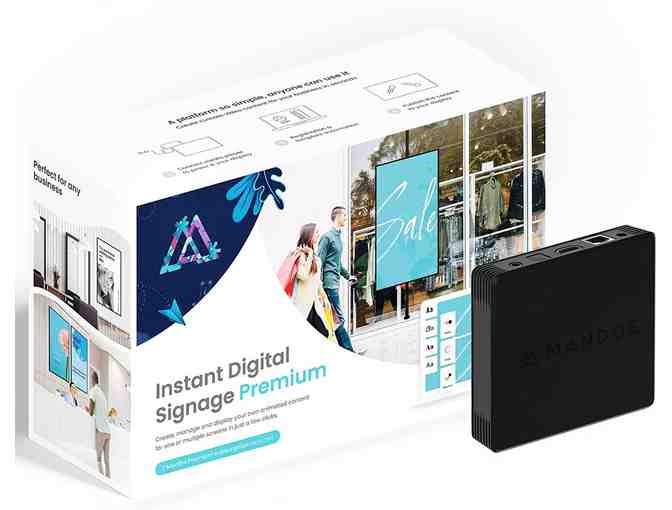 Mandoe - Instant Digital Signage - Media Player + Premium Content Creation Software