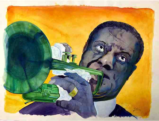 'Louis Armstrong' by Rich Sigberman