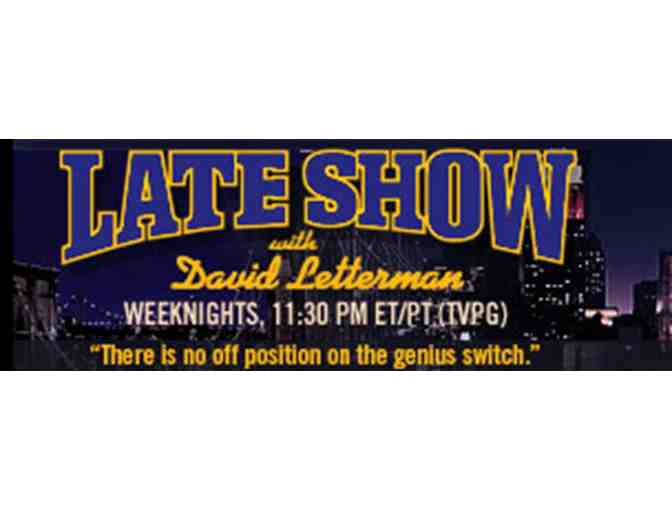 2 VIP tickets to The Late Show with David Letterman
