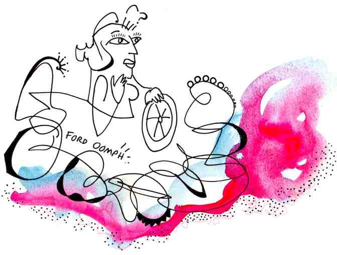 A Personalized Live-Drawing by Flash Rosenberg