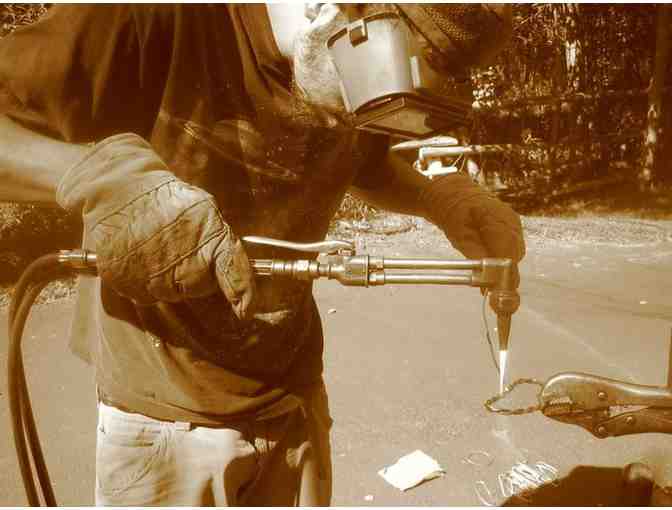 Dolphin pendant with Amethyst stone and sterling silver chain by Lee Drake Designs
