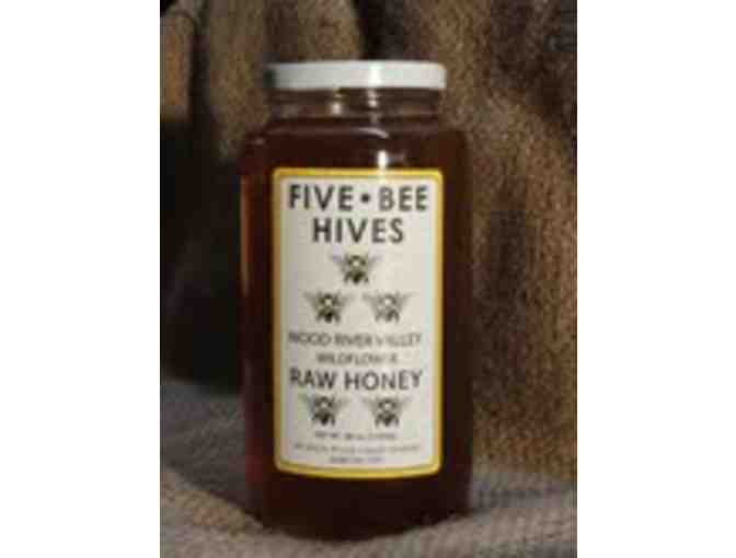 Five Bee Hives - 1 quart of yummy, Local Raw Honey