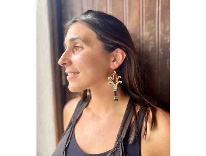 Huichole Hand-Beaded Earrings
