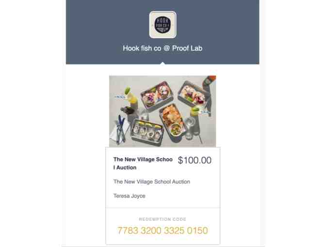 Hook Fish Restaurant $100 Gift Card - Photo 2