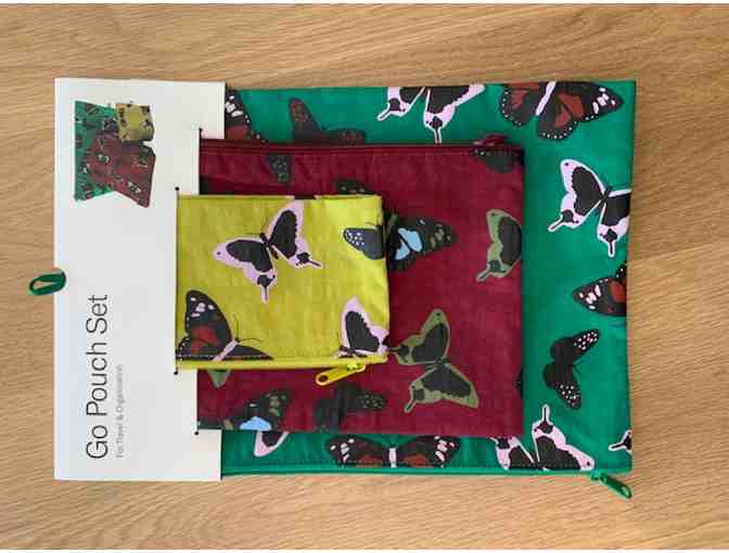 Baggu Go Pouch Set - Butterflies