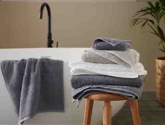 Coyuchi Organic Bath Towels (Set of 4) - Steel Blue