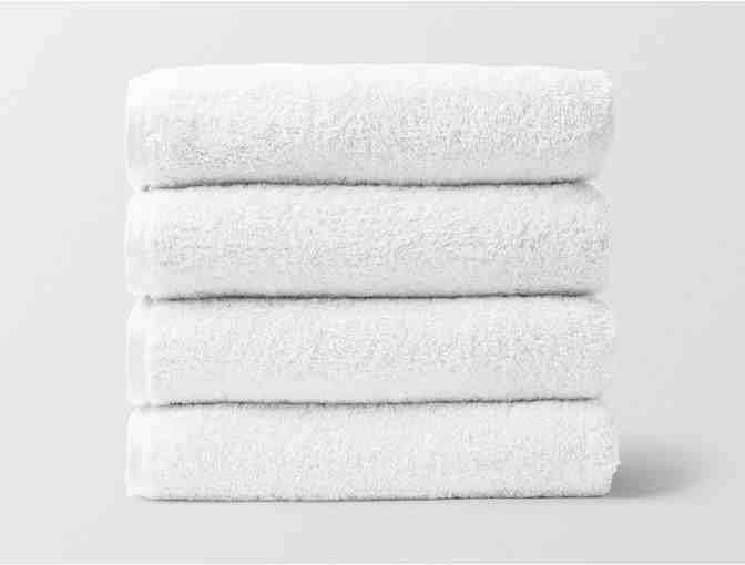 Coyuchi Organic Bath Towels (1 set of 4 towels) - Alpine White - Photo 1
