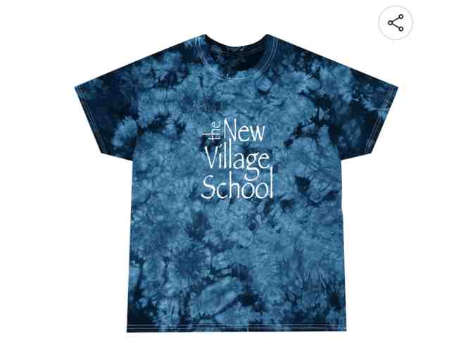 Tie-Dyed New Village School T-Shirt! Dark Blue - Photo 1