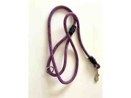 Recycled Climbing Rope Dog Leash - PURPLE-BLUE