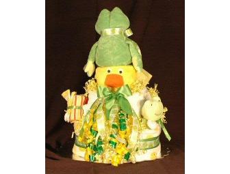 Fancy 'Diaper' Cake for Baby Shower