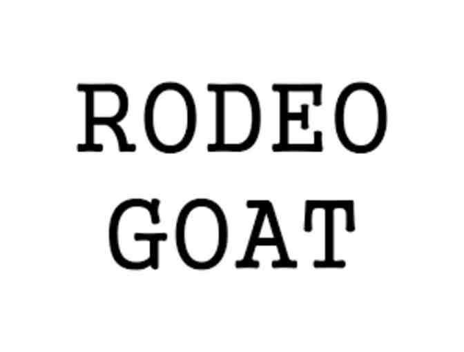 Two (2) $25 Gift Cards to Rodeo Goat