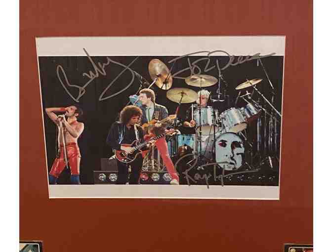 Queen Signed 8x10 Photo Freddie Mercury Autograph COA Framed