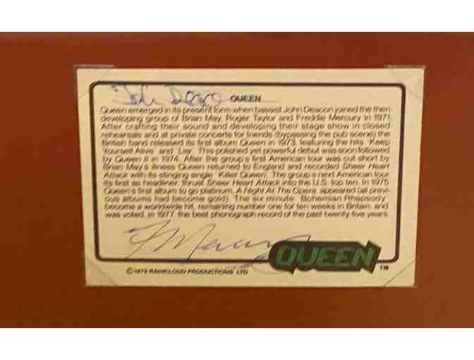 Queen Signed 8x10 Photo Freddie Mercury Autograph COA Framed