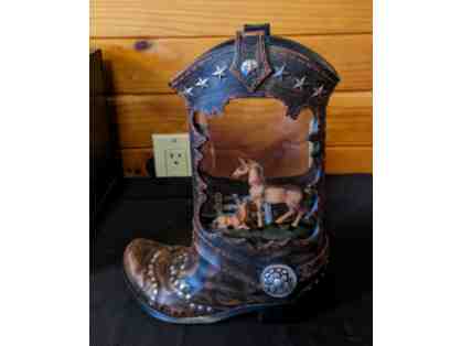 Snow Globe Cowboy Boot
