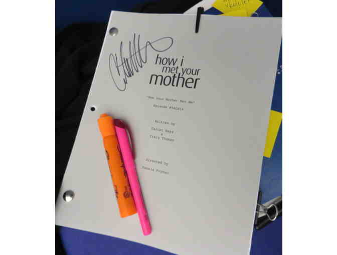 A Cristin Milioti-signed script from Episode 200 of 'How I Met Your Mother'