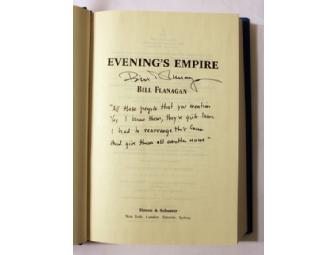 Signed book by noted author Bill Flanagan