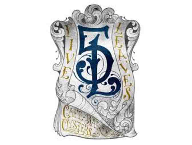 Five Leaves Cafe/Bar in Brooklyn $80 Gift Certificate