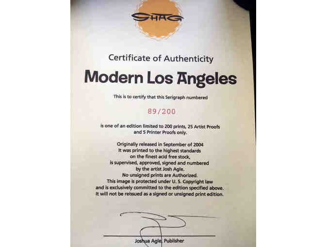 Shag 'Modern Los Angeles' Lithograph
