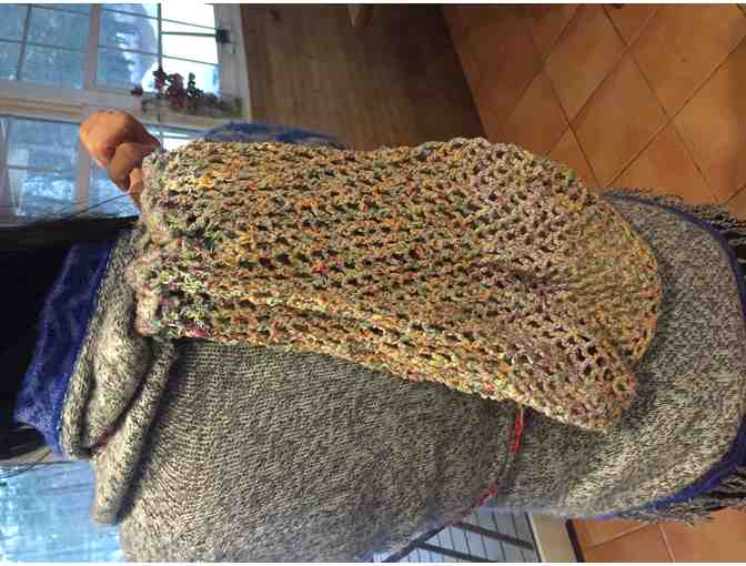 Knit Backpack by Sandye Renz (Pastel Rainbow)