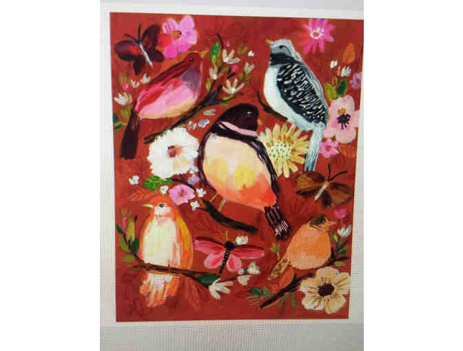 ART: Birds and Flowers Print, by Jennifer Orkin Lewis - Photo 1