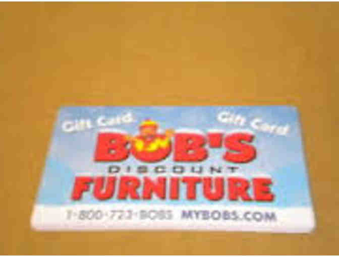 Bob's furniture gift card worth $100