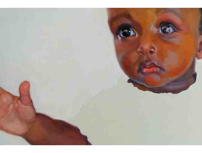 Oil painting of Neema from Nkoaranga