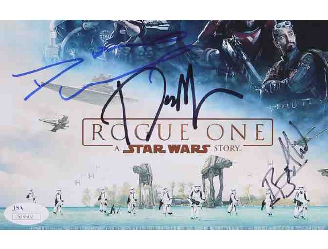 Diego Luna, Donnie Yen & Riz Ahmed Signed "Rogue One - Photo 2