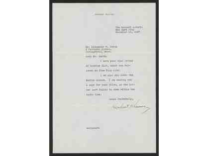 Herbert Hoover Signed Typed Letter on Personal Letterhead (JSA LOA)