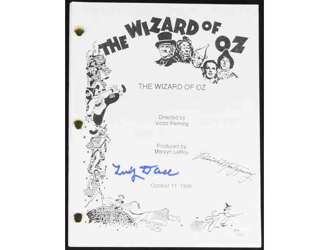 Tiny Doll & Priscilla Montgomery Signed 'The Wizard of Oz' Full Movie Script (JSA COA)
