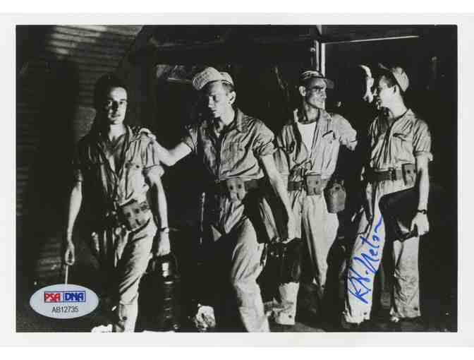 Richard Nelson Signed 5'x7' Photo (PSA LOA) WWII Veteran
