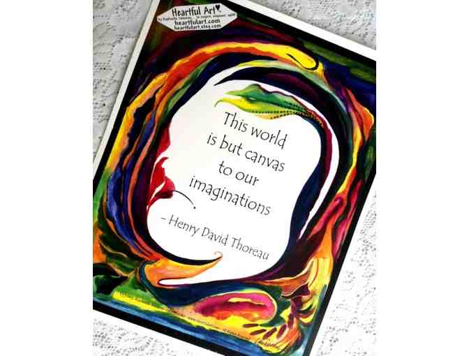 This World Is But Canvas 11x14 Heartful Art poster