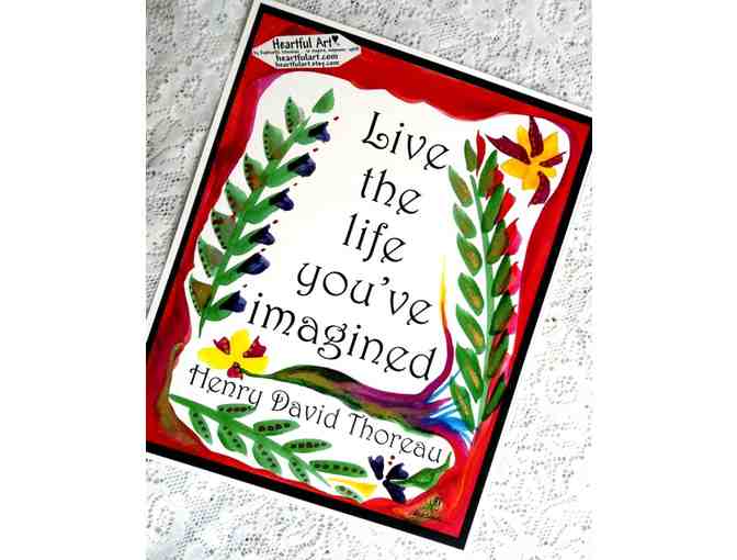 Live the Life 11x14 Heartful Art poster