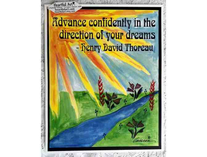 Advance Confidently 11x14 Heartful Art poster