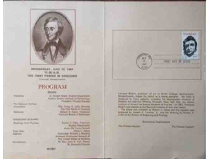 Henry David Thoreau Commemorative Stamp Ceremony Program Booklet 1/2