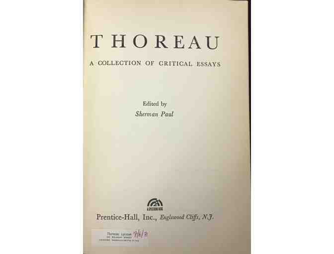 2 Vol. Set - Thoreau & Emerson, A Collection of Critical Essays, 1962