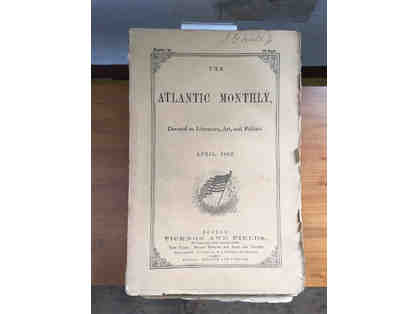 ATLANTIC MONTHLY - 12 VOL. SET - FIRST EDITION - THOREAU, EMERSON, & ALCOTT