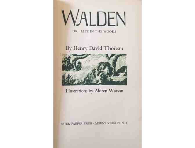 Walden, or, Life in the Woods. Illustrated by Aldren Watson. First Edition